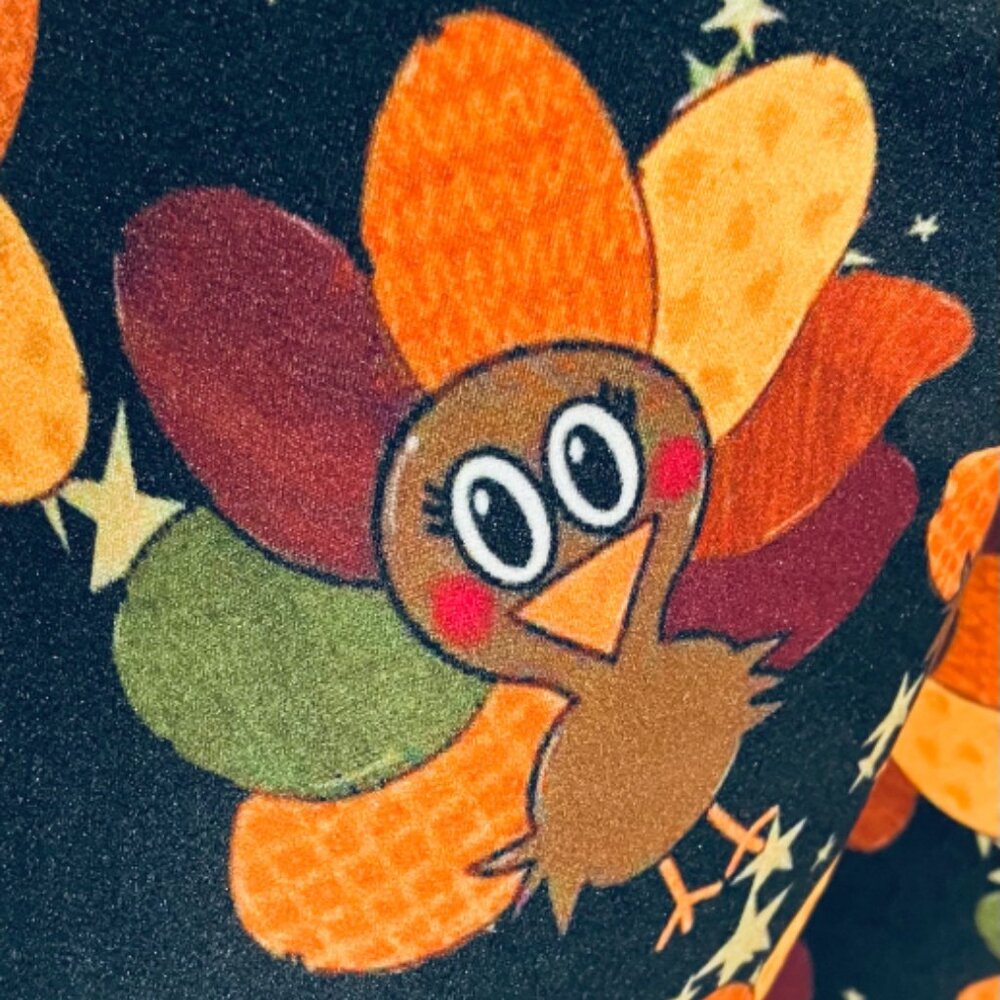 NEW Womens Thanksgiving Turkey Leggings Luxury Soft Fall Yoga Pants Sizes OS/TC